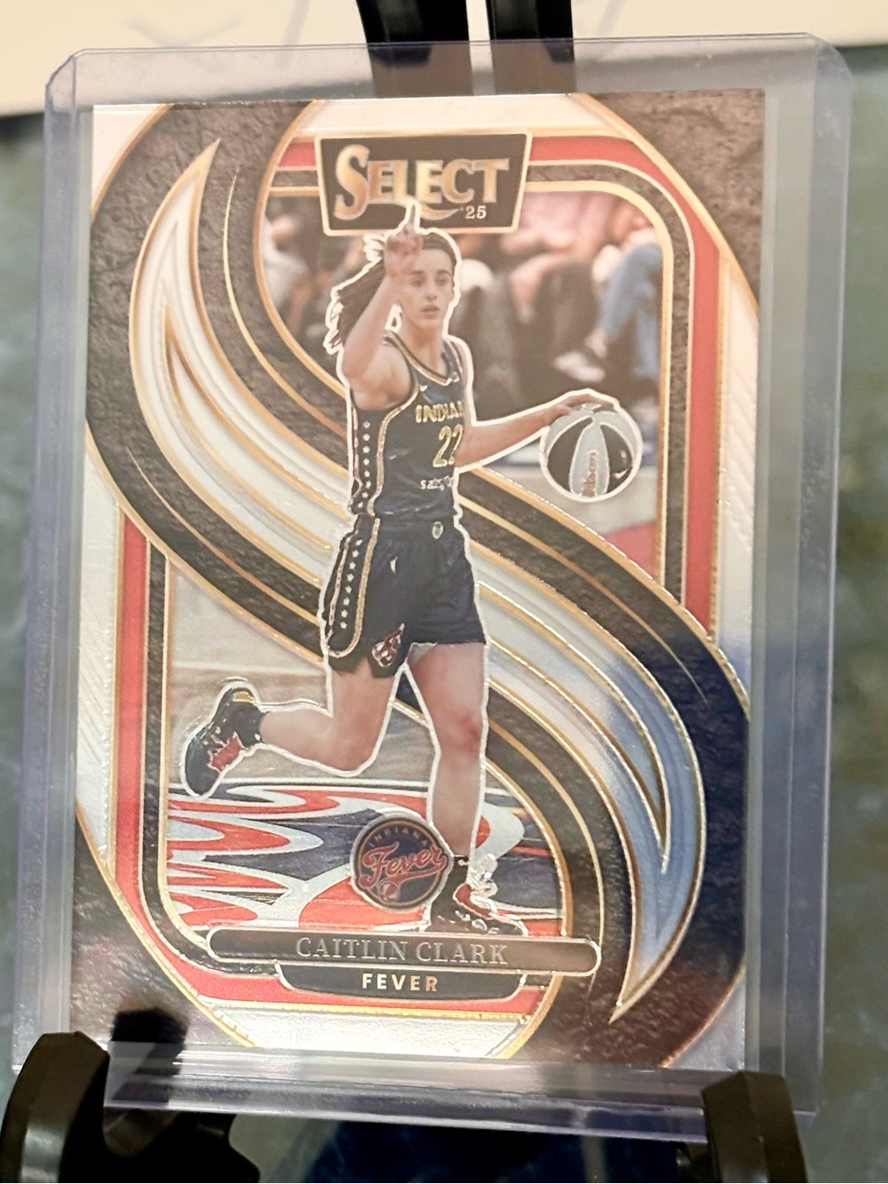 Caitlin Clark Select Premier Level Basketball Card. Indiana Fever